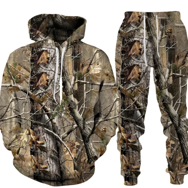 Ultimate Camouflage Hunting Animal 3D Hoodie Sweatshirt - Image 2